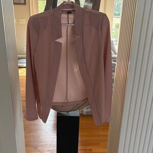 SHEIN Dusty Rose Open-Front Blazer Jacket